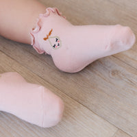 Alison Sock - Dainty Pink Childrens Sock from Jamie Kay NZ