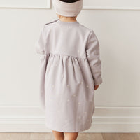 Organic Cotton Charlotte Dress - Annie Ditzy Violet Ice Childrens Dress from Jamie Kay NZ