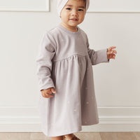 Organic Cotton Charlotte Dress - Annie Ditzy Violet Ice Childrens Dress from Jamie Kay NZ