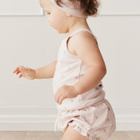 Organic Cotton Singlet - Meredith Violet Childrens Singlet from Jamie Kay NZ