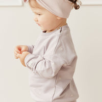 Organic Cotton Ivy Shortie - Annie Ditzy Violet Ice Childrens Short from Jamie Kay NZ