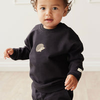 Organic Cotton Damien Sweatshirt - Constellation Hedgehog Childrens Top from Jamie Kay NZ