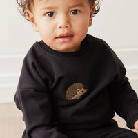 Organic Cotton Damien Sweatshirt - Constellation Hedgehog Childrens Top from Jamie Kay NZ