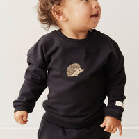 Organic Cotton Damien Sweatshirt - Constellation Hedgehog Childrens Top from Jamie Kay NZ