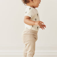 Organic Cotton Hudson Short Sleeve Bodysuit - Montgolfiere Cloud Childrens Bodysuit from Jamie Kay NZ