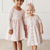 Organic Cotton Lola Dress - Meredith Violet Childrens Dress from Jamie Kay NZ