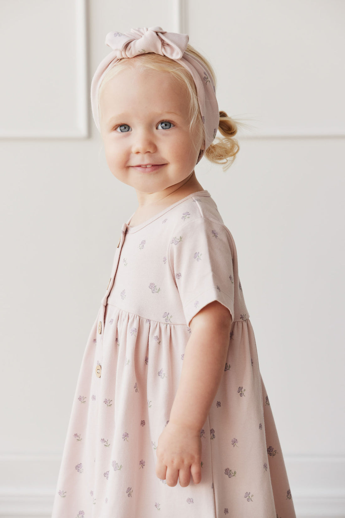 Organic Cotton Headband - Meredith Violet Childrens Headband from Jamie Kay NZ