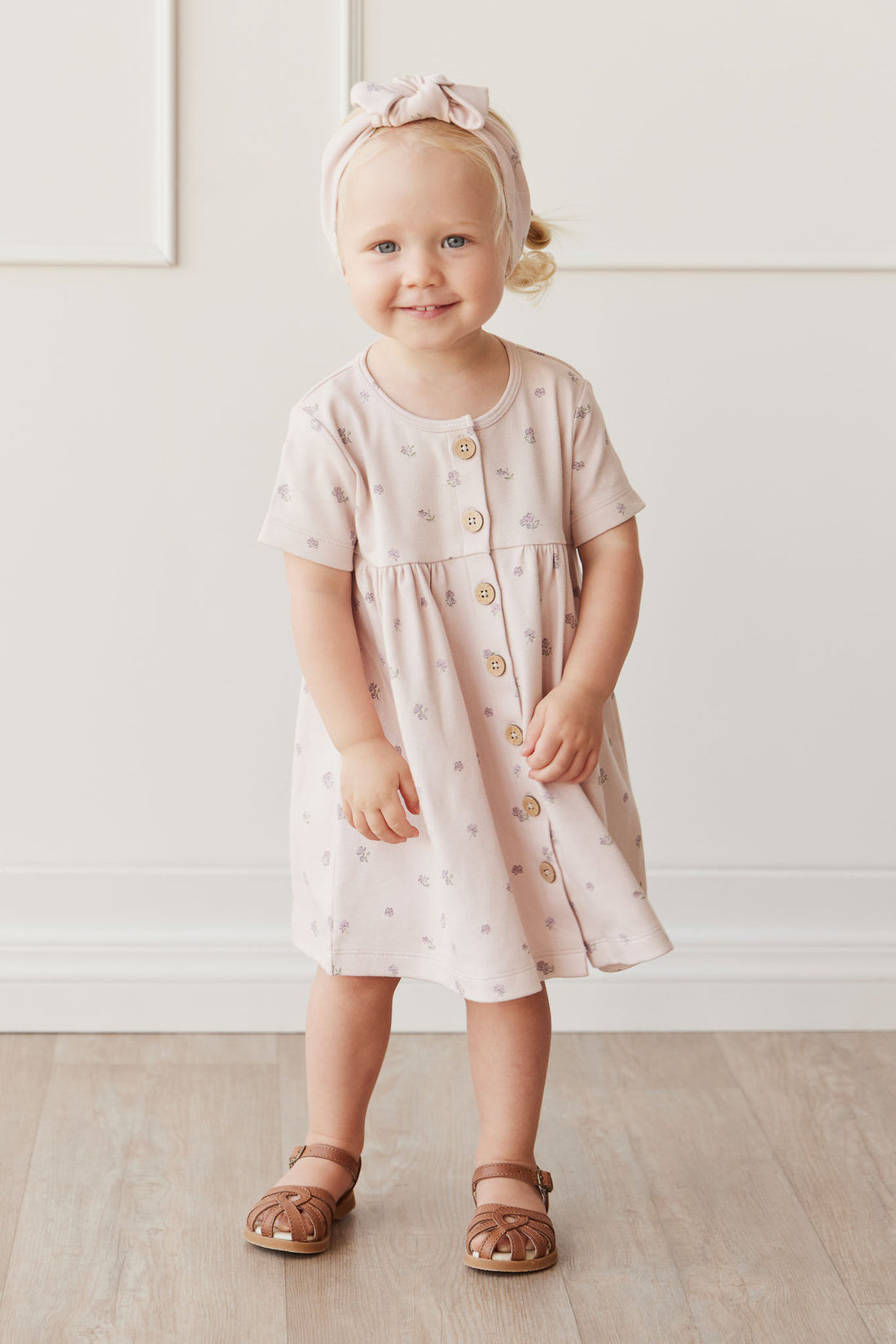 Organic Cotton Lola Dress - Meredith Violet Childrens Dress from Jamie Kay NZ