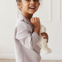 Organic Cotton Bobbie Sweatshirt - Annie Ditzy Violet Ice Childrens Top from Jamie Kay NZ