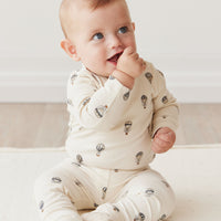 Organic Cotton Fernley Bodysuit - Montgolfiere Cloud Childrens Bodysuit from Jamie Kay NZ