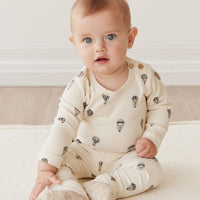 Organic Cotton Fernley Bodysuit - Montgolfiere Cloud Childrens Bodysuit from Jamie Kay NZ