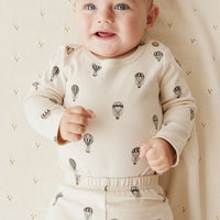 Organic Cotton Fernley Bodysuit - Montgolfiere Cloud Childrens Bodysuit from Jamie Kay NZ