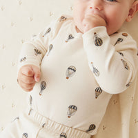 Organic Cotton Fernley Bodysuit - Montgolfiere Cloud Childrens Bodysuit from Jamie Kay NZ