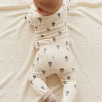 Organic Cotton Everyday Legging - Montgolfiere Cloud Childrens Legging from Jamie Kay NZ