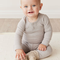 Organic Cotton Modal Everyday Legging - Icicle Marle Childrens Legging from Jamie Kay NZ