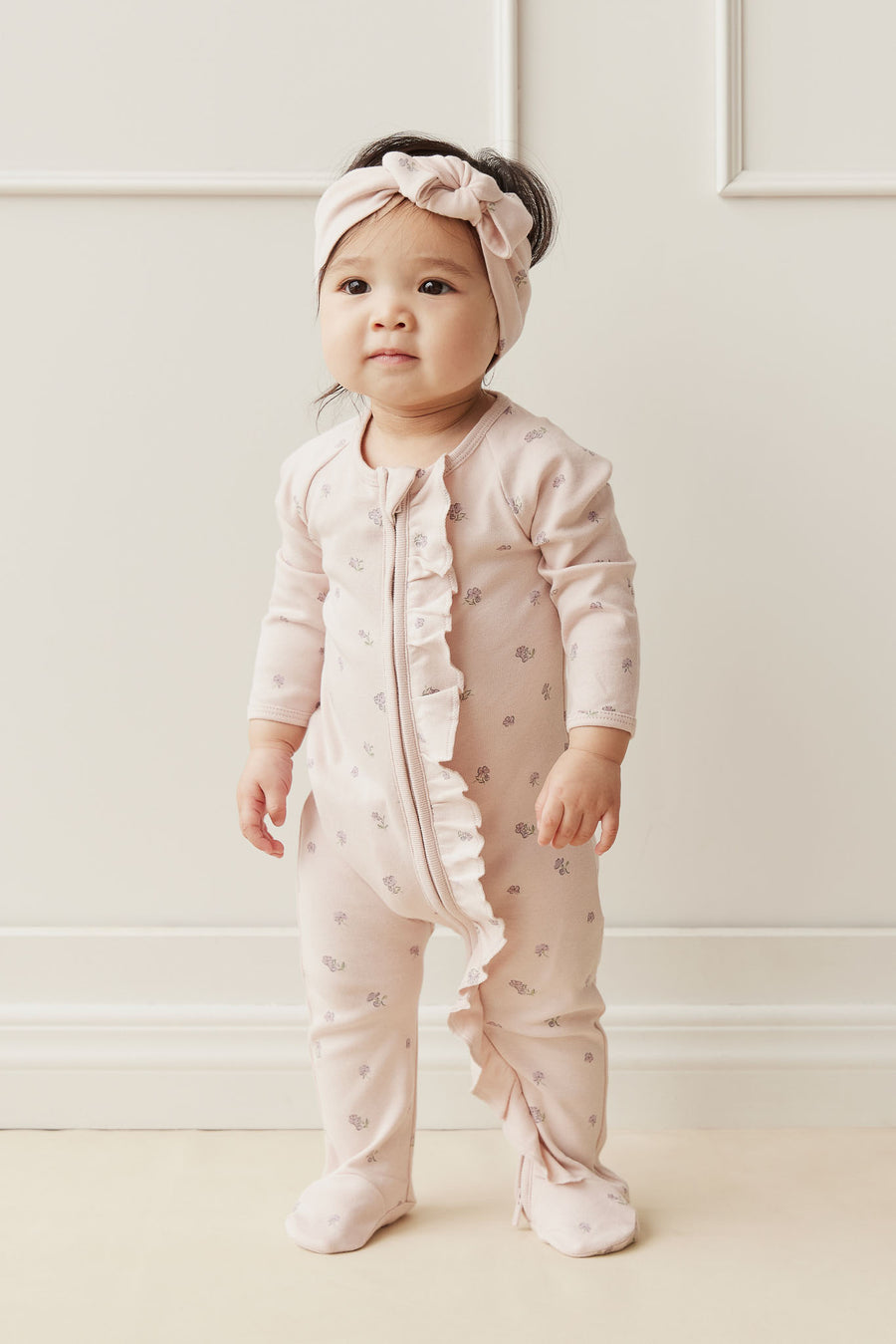 Organic Cotton Melanie Onepiece - Meredith Violet Childrens Onepiece from Jamie Kay NZ