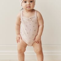 Organic Cotton Bridget Singlet Bodysuit - Meredith Violet Childrens Bodysuit from Jamie Kay NZ