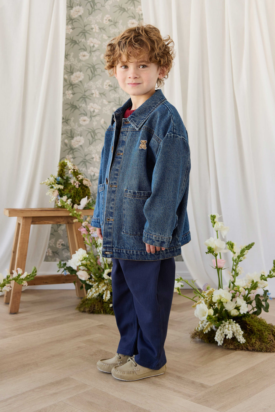Lennox Denim Jacket - Classic Denim Childrens Jacket from Jamie Kay NZ
