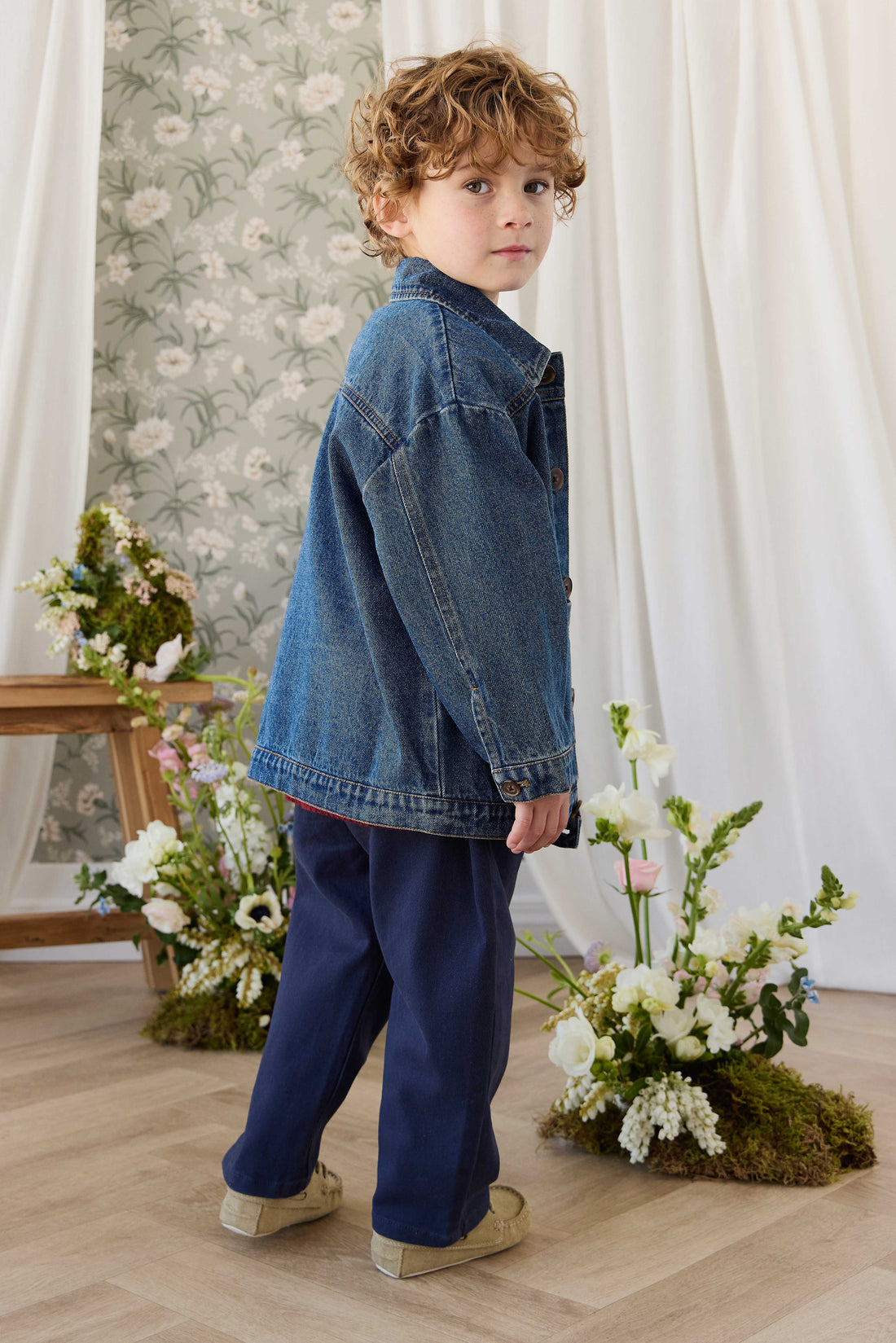 Lennox Denim Jacket - Classic Denim Childrens Jacket from Jamie Kay NZ