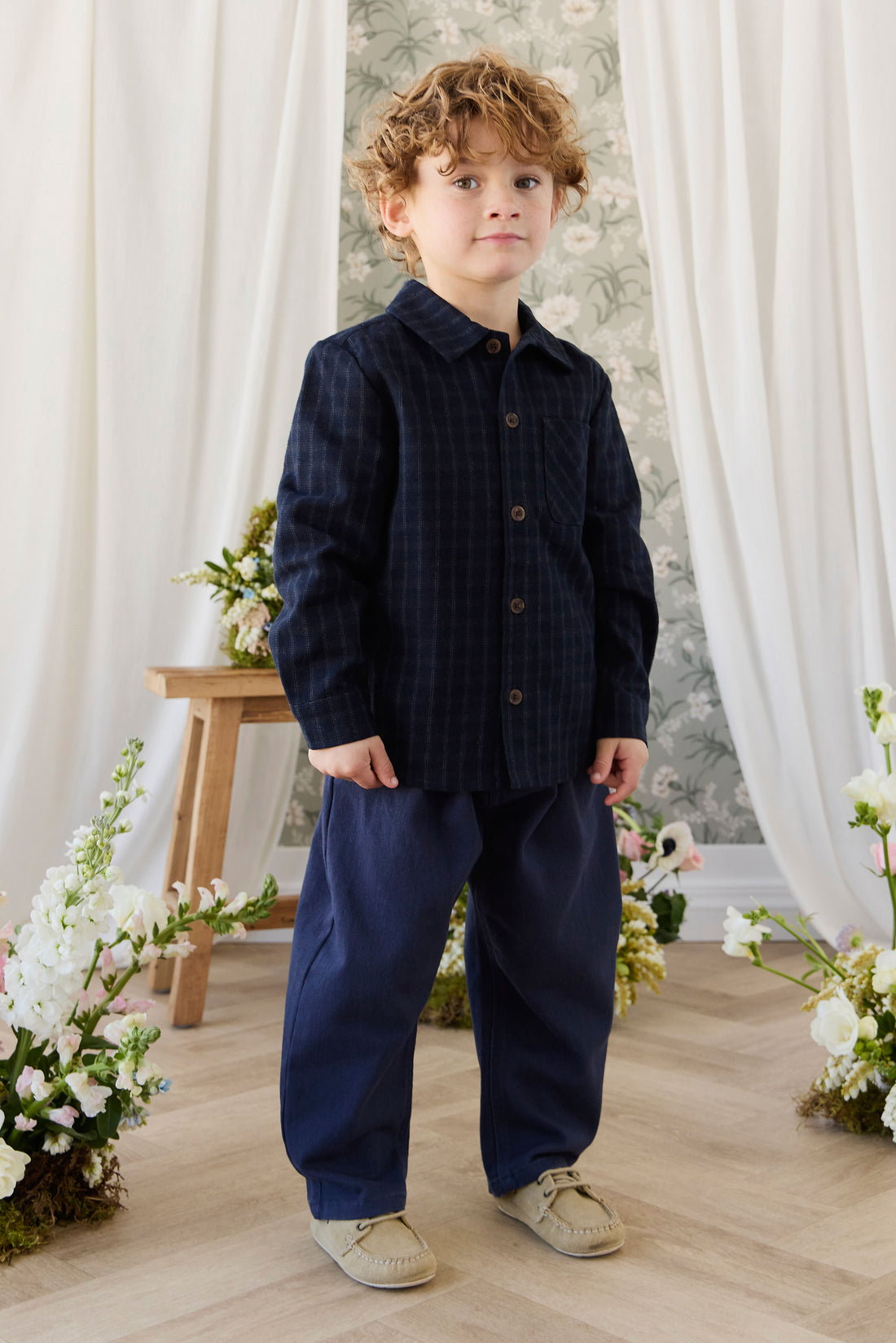 Isaiah Shirt - Finley Check Childrens Top from Jamie Kay NZ