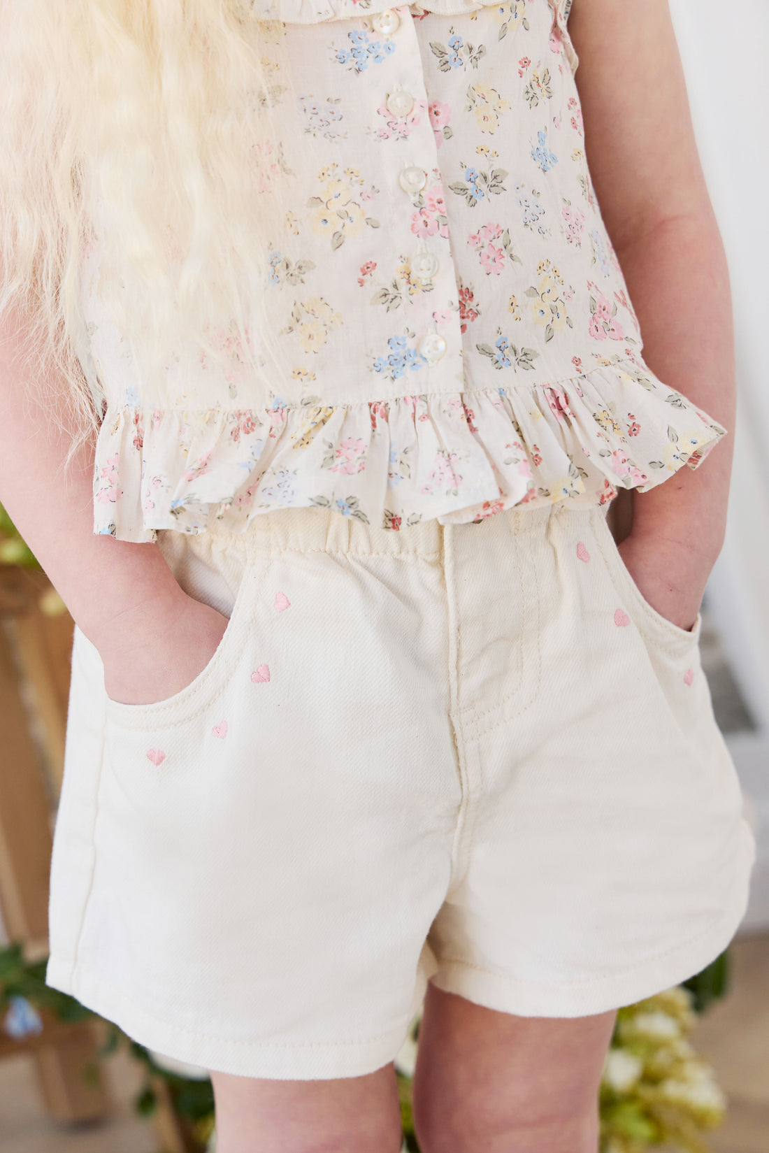 Nicolette Short - Natural Childrens Shorts from Jamie Kay NZ