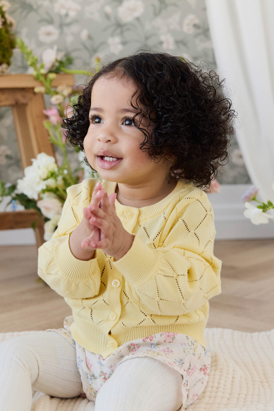 Organic Cotton Marlene Bloomer - Morgan Vanilla Childrens Bloomer from Jamie Kay NZ