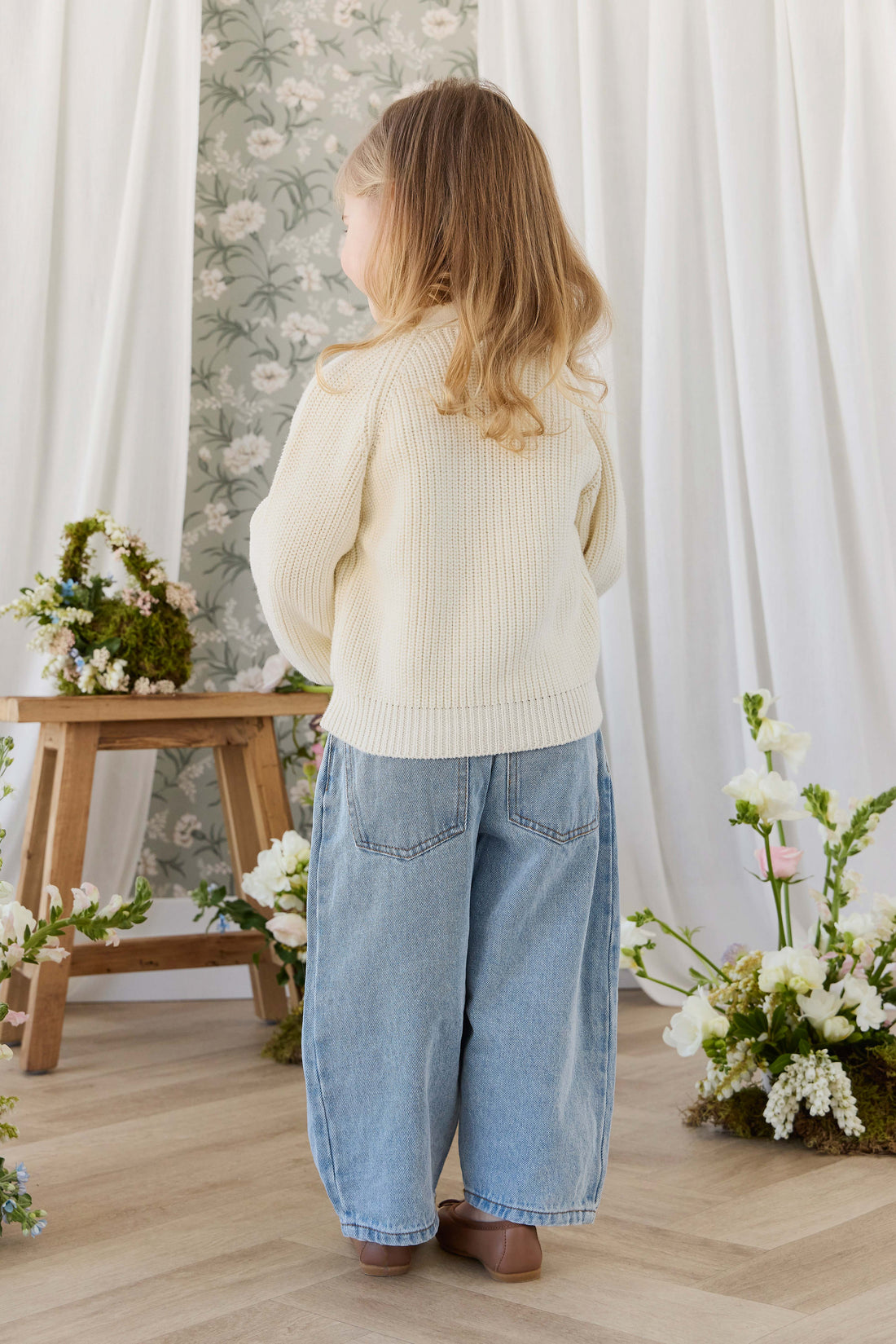 Paloma Cardigan - Snow Drop Childrens Cardigan from Jamie Kay NZ