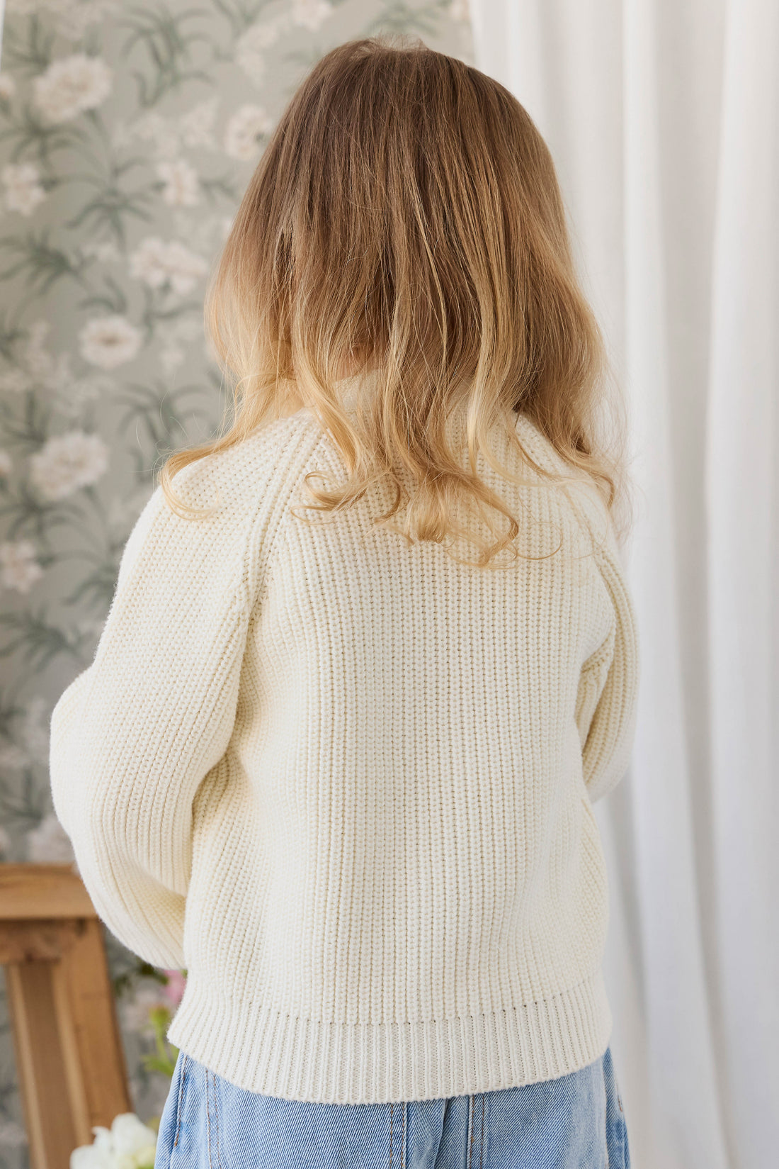 Paloma Cardigan - Snow Drop Childrens Cardigan from Jamie Kay NZ