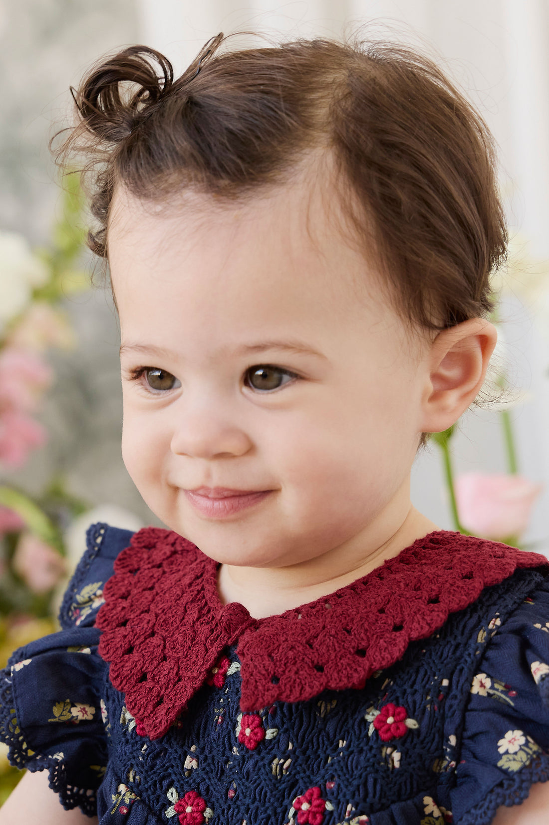 Organic Cotton Wanda Playsuit - Elsa Navy Childrens Playsuit from Jamie Kay NZ