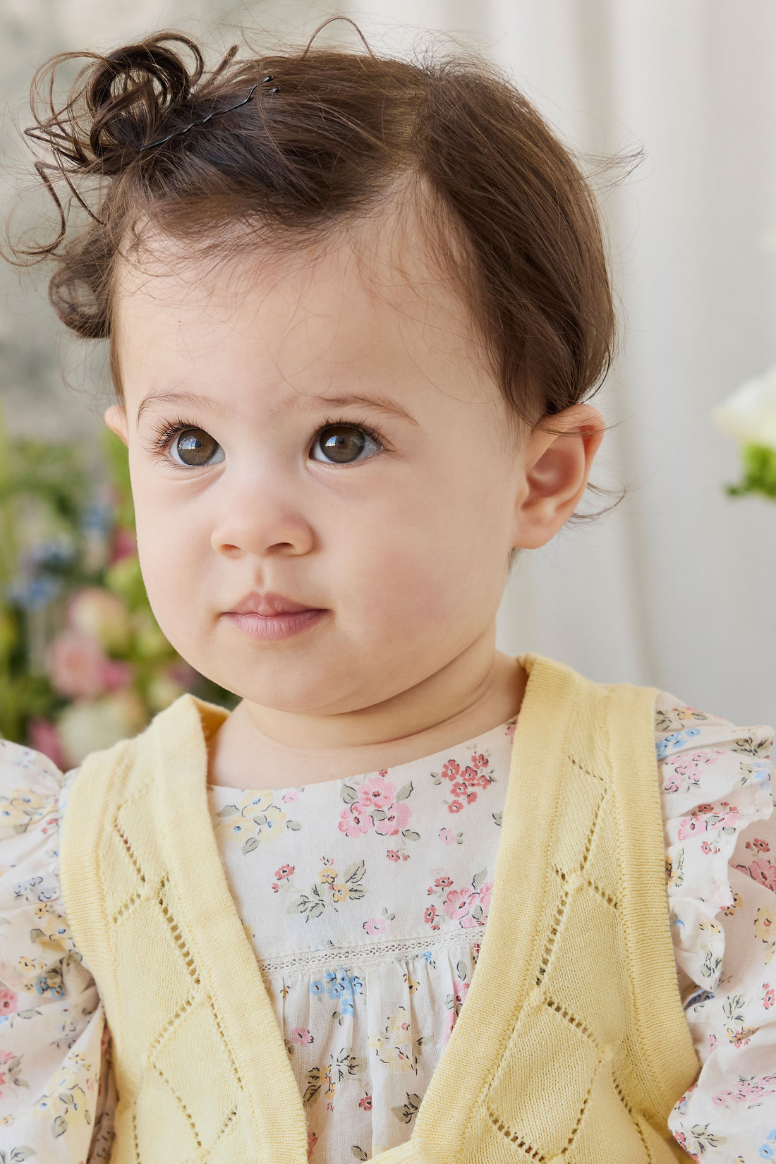 Organic Cotton Kaianna Playsuit - Morgan Vanilla Childrens Playsuit from Jamie Kay NZ