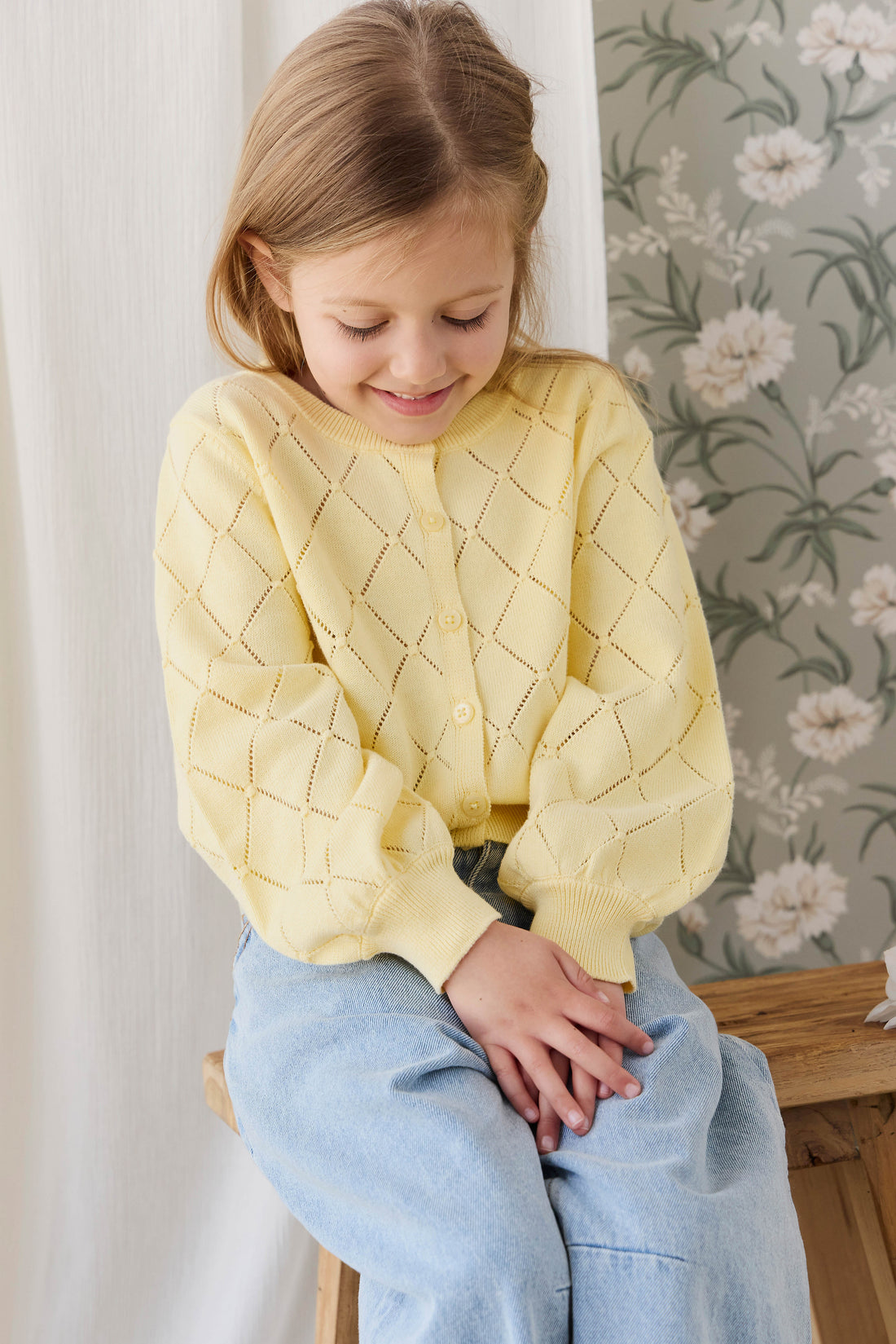 Lilah Cardigan - Lemonade Childrens Cardigan from Jamie Kay NZ