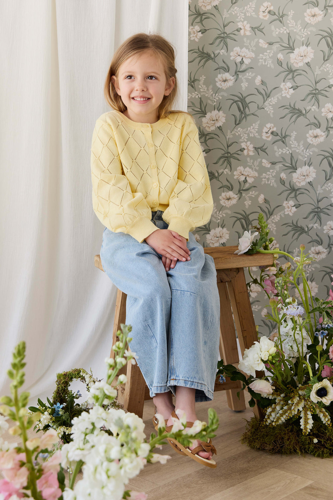 Lilah Cardigan - Lemonade Childrens Cardigan from Jamie Kay NZ