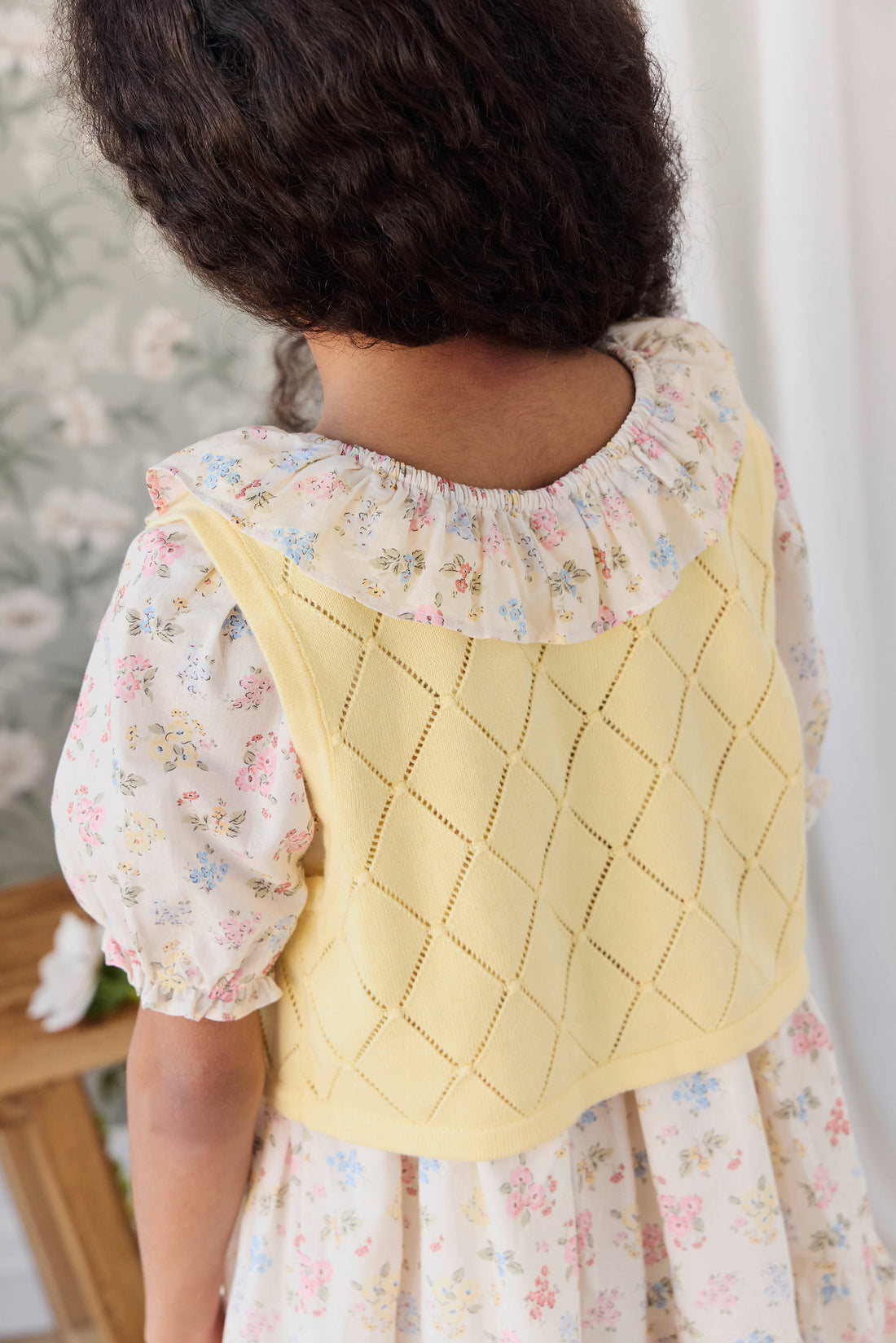 Organic Cotton Acacia Dress - Morgan Vanilla Childrens Dress from Jamie Kay NZ