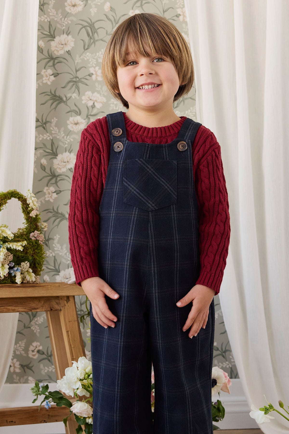 Dale Overall - Dale Check Childrens Overall from Jamie Kay NZ