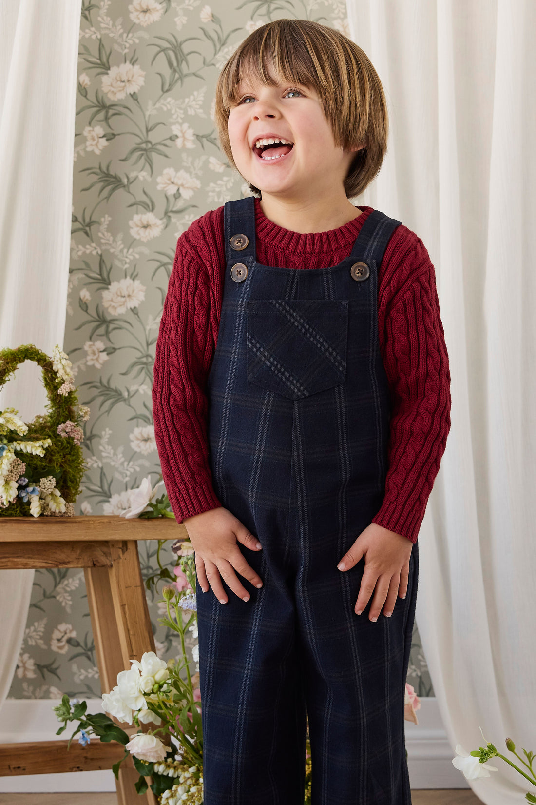Dale Overall - Dale Check Childrens Overall from Jamie Kay NZ