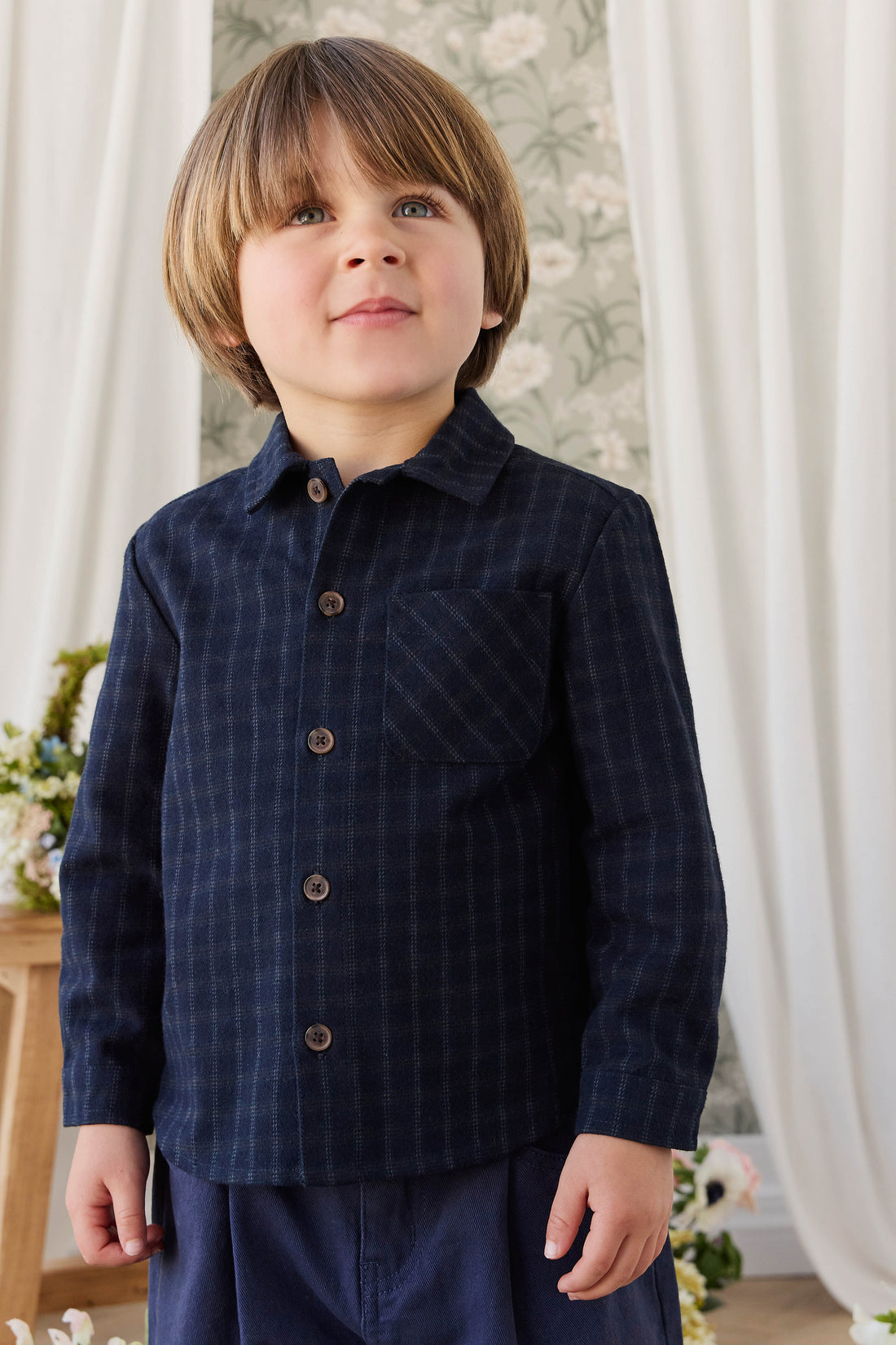 Isaiah Shirt - Finley Check Childrens Top from Jamie Kay NZ