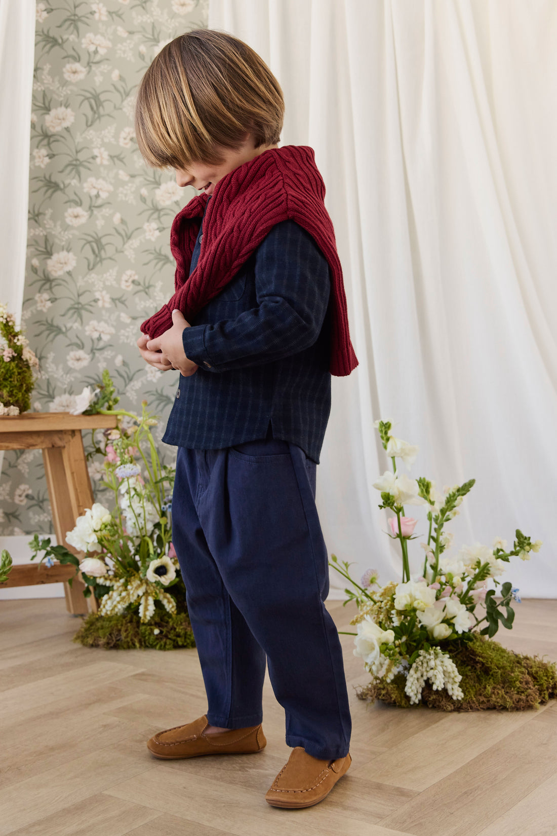 Isaiah Shirt - Finley Check Childrens Top from Jamie Kay NZ