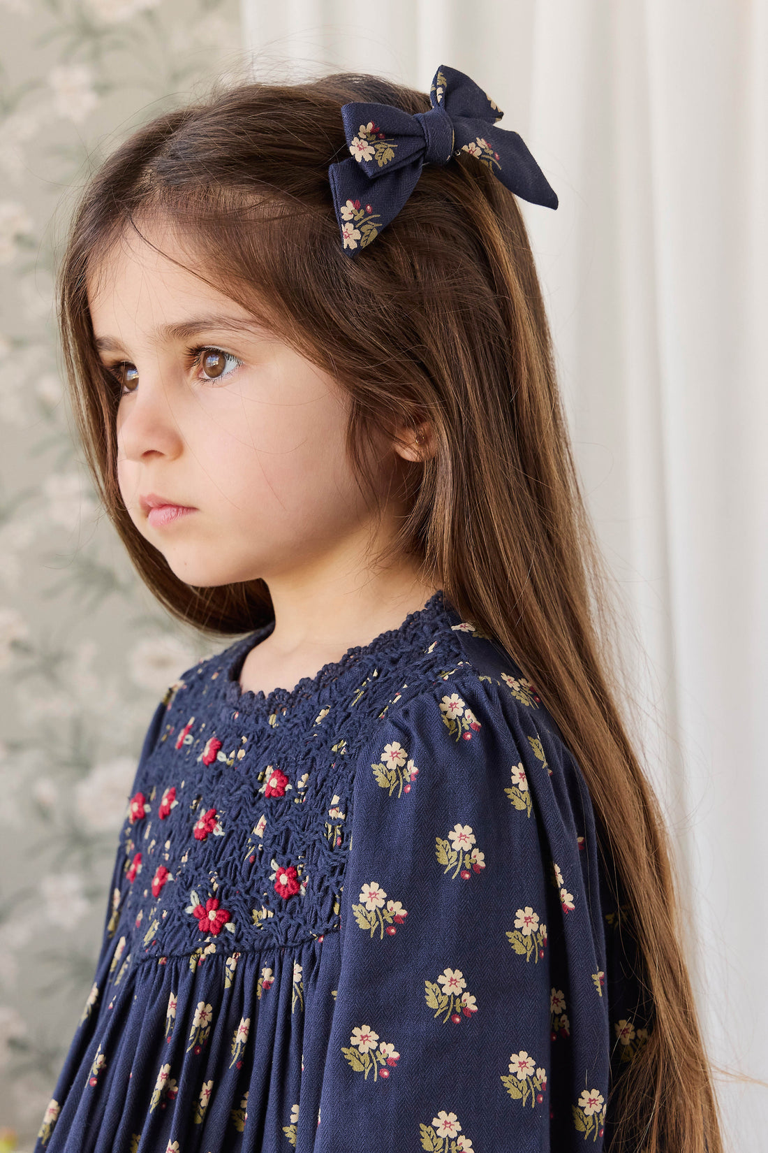 Organic Cotton Jovie Dress - Elsa Navy Childrens Dress from Jamie Kay NZ
