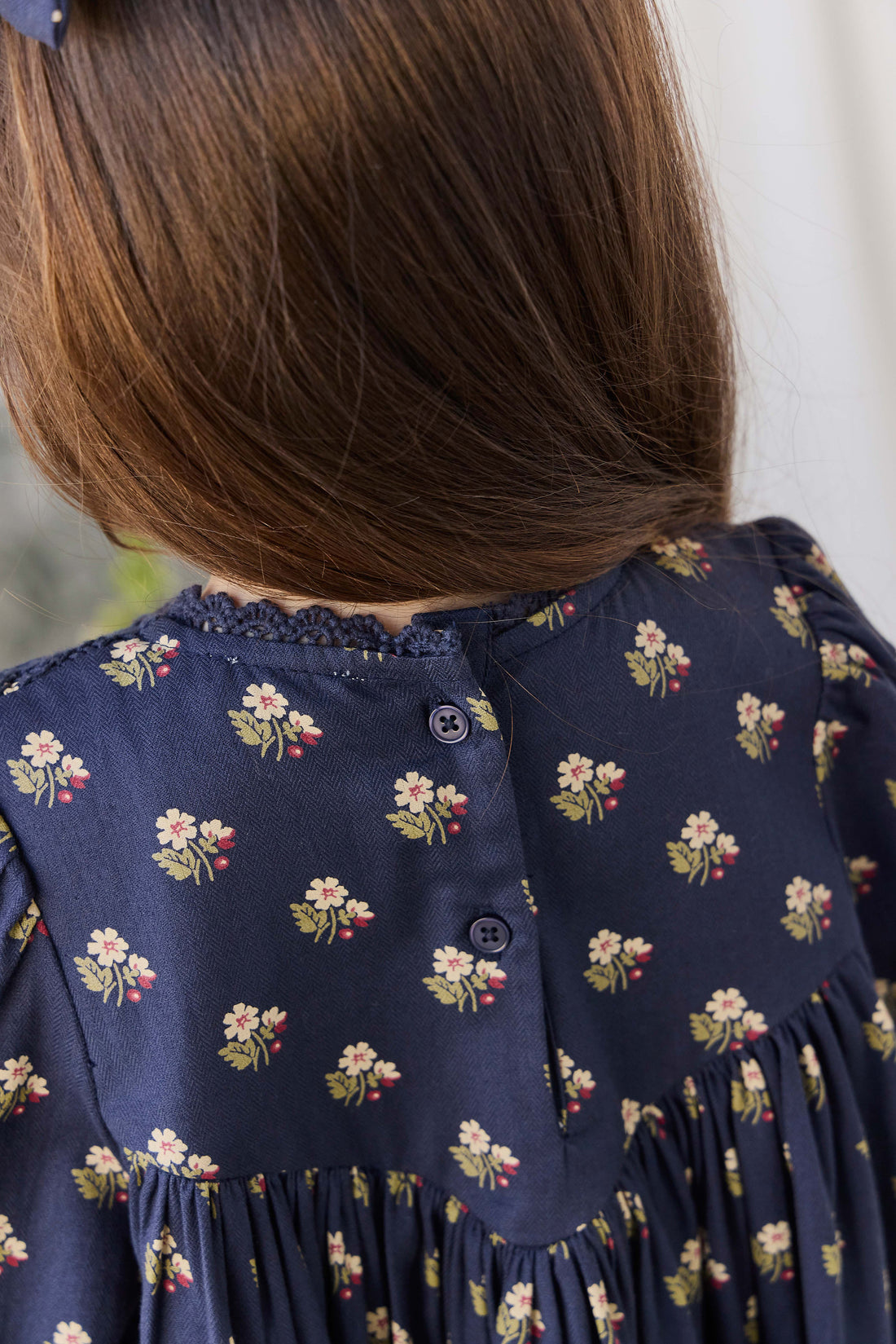 Organic Cotton Jovie Dress - Elsa Navy Childrens Dress from Jamie Kay NZ