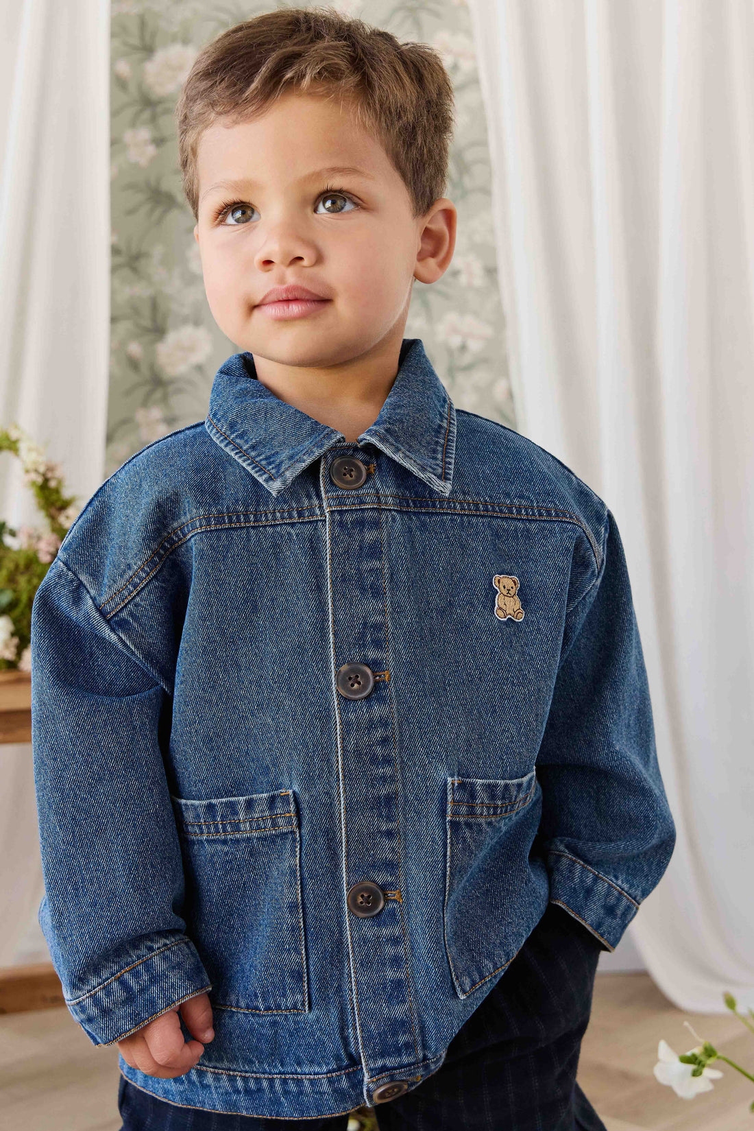 Lennox Denim Jacket - Classic Denim Childrens Jacket from Jamie Kay NZ