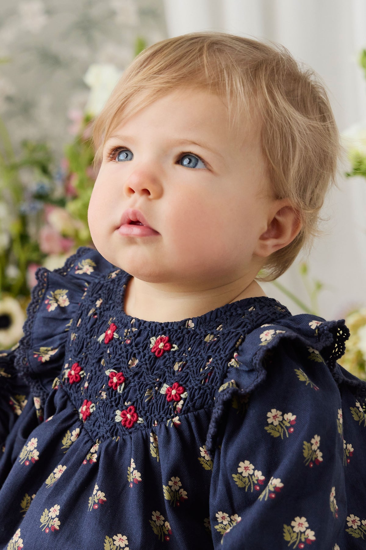 Organic Cotton Jovie Playsuit - Elsa Navy Childrens Playsuit from Jamie Kay NZ
