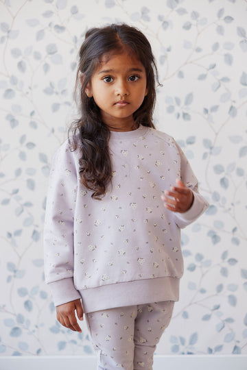 Organic Cotton Chloe Sweatshirt - Irina Raindrops Childrens Sweatshirting from Jamie Kay NZ