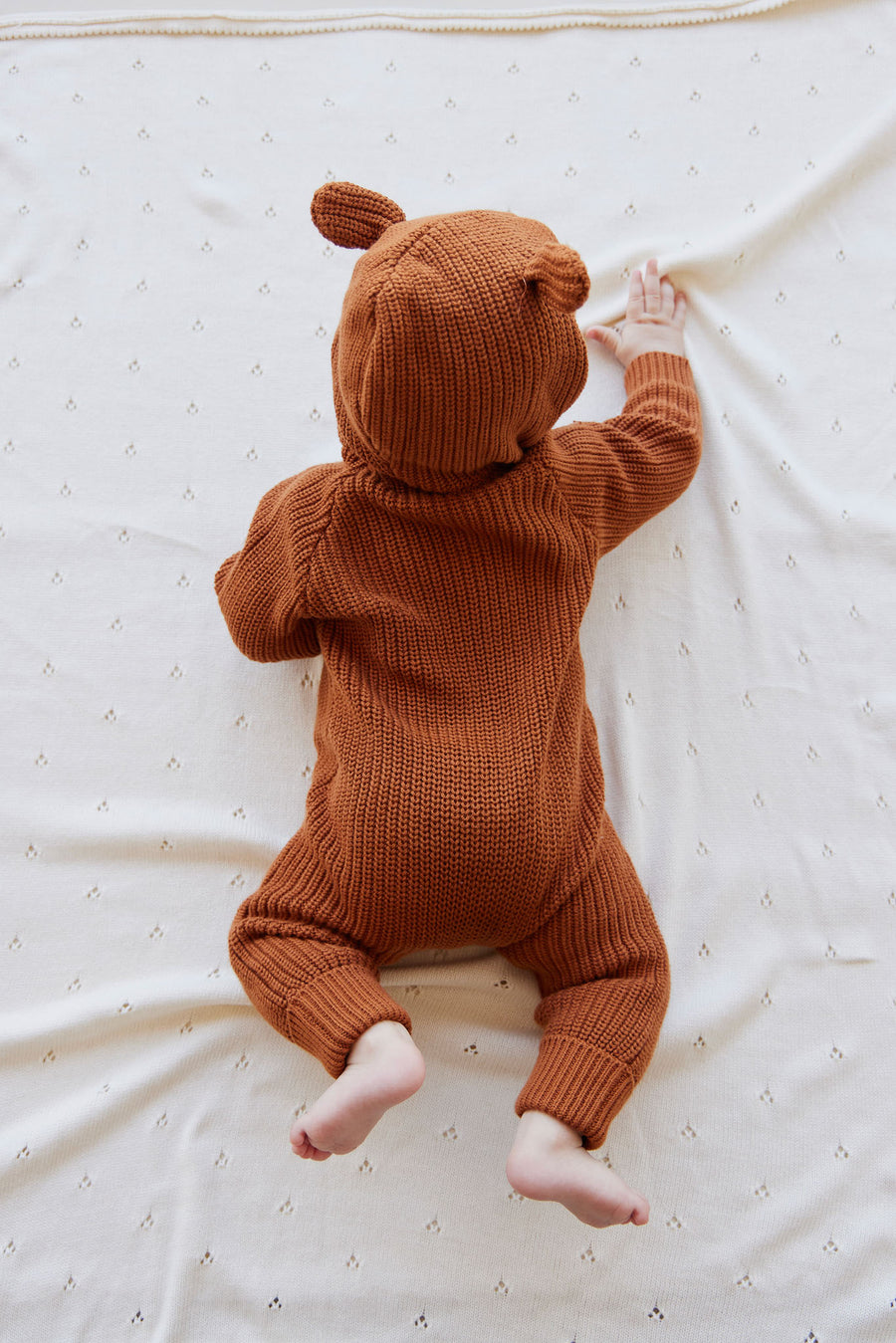 OG Bear Knit Onepiece - Cinnamon Childrens Onepiece from Jamie Kay NZ