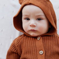 OG Bear Knit Onepiece - Cinnamon Childrens Onepiece from Jamie Kay NZ