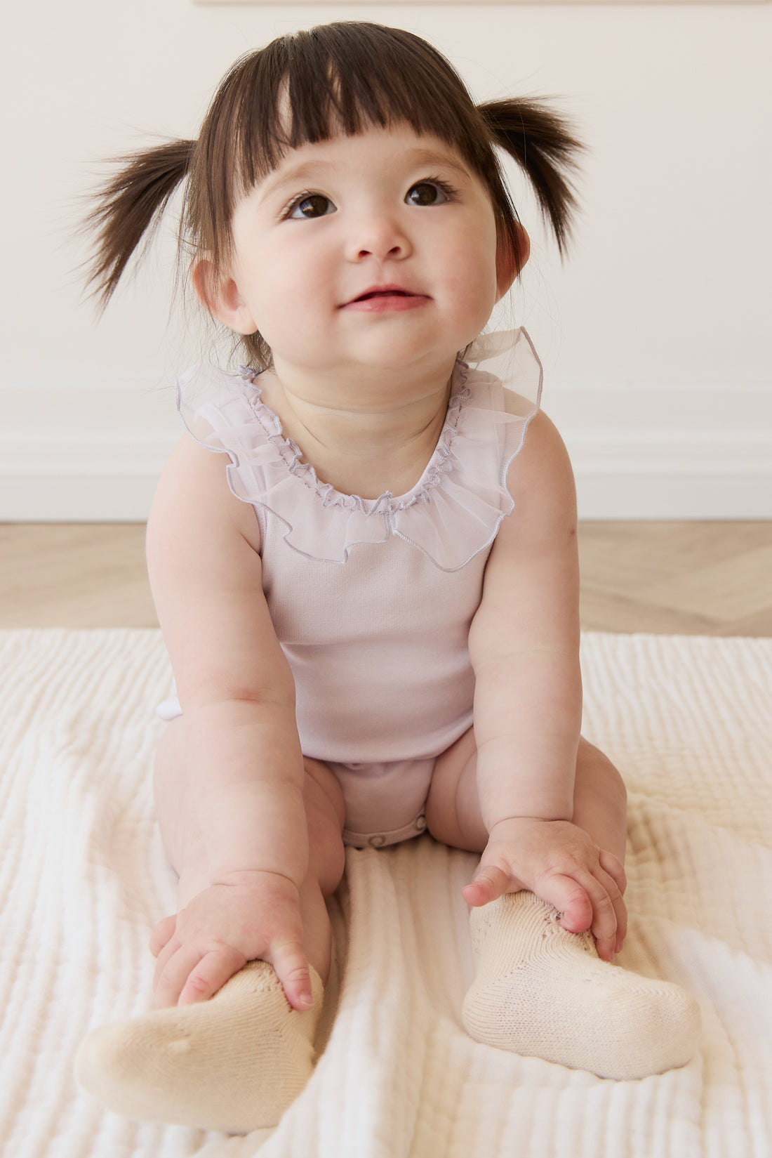 Adalyn Playsuit - Hydrangea Childrens Playsuit from Jamie Kay NZ