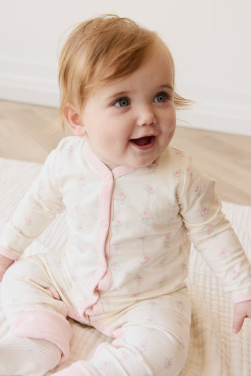 Organic Cotton Amory Onepiece - Rose Trail Childrens Pyjama from Jamie Kay NZ