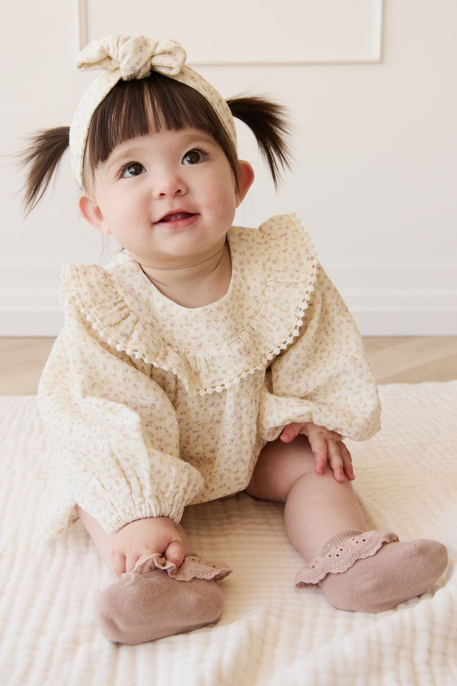 Organic Cotton Muslin Cleo Blouse - Pippa Pink Childrens Top from Jamie Kay NZ