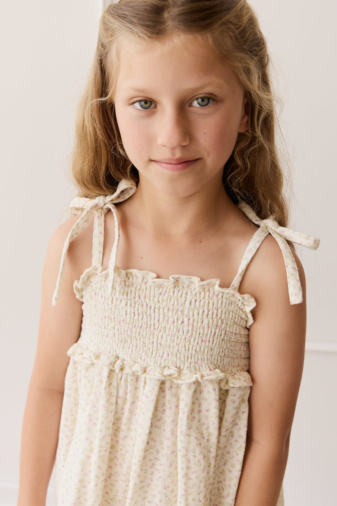 Organic Cotton Muslin Cleo Dress - Pippa Pink Childrens Dress from Jamie Kay NZ