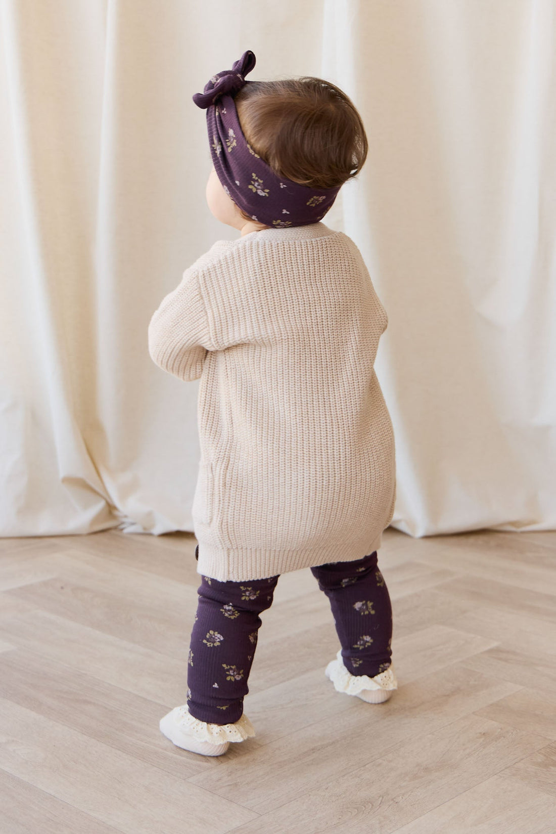 Siena Cardigan - Oatmeal Marle Childrens Cardigan from Jamie Kay NZ