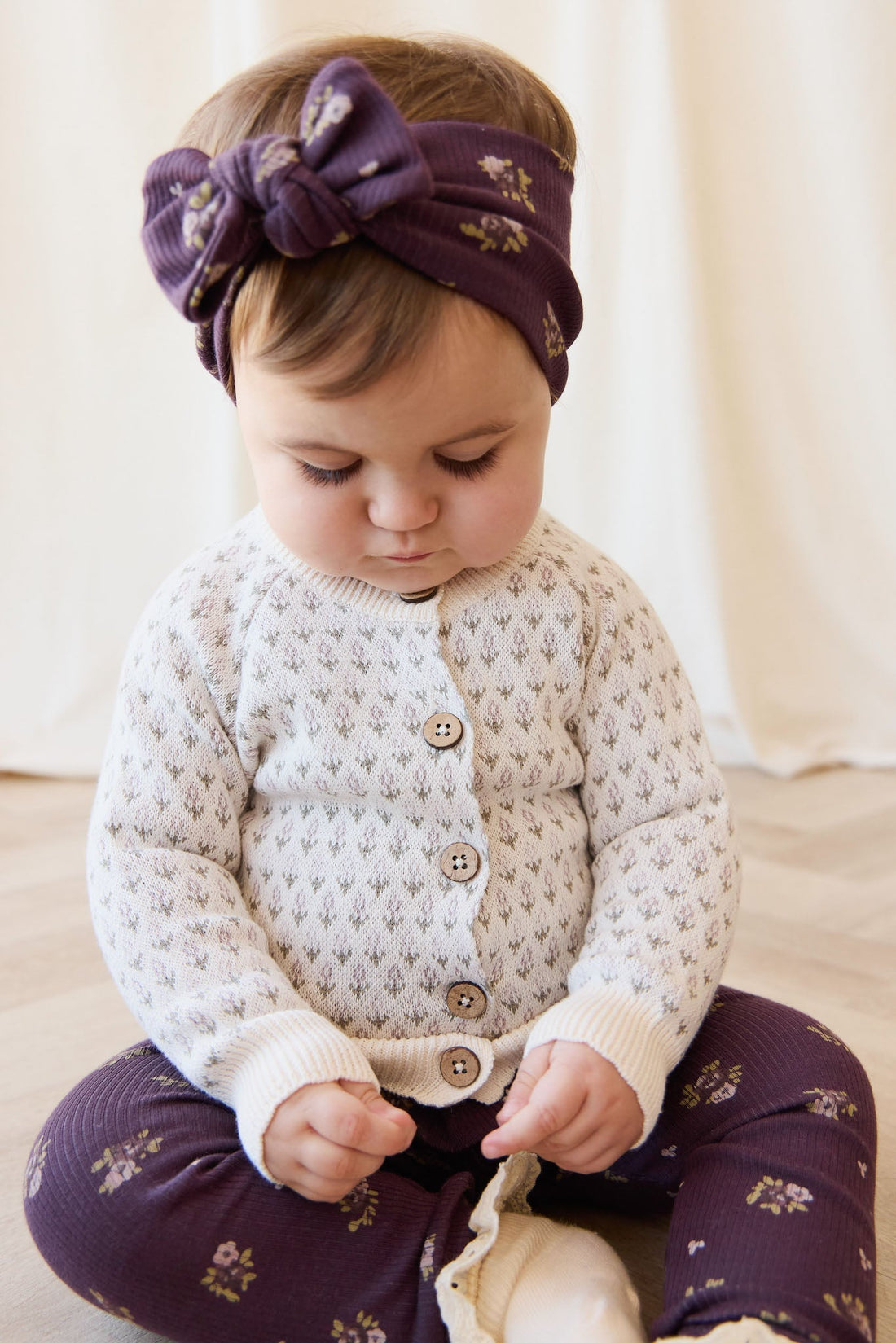 Savannah Jacquard Cardigan - Sheer Pink Childrens Cardigan from Jamie Kay NZ